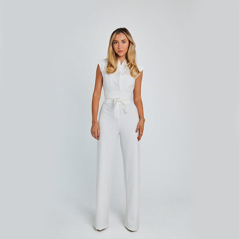 Elegante jumpsuit met wijde pijpen voor de zomer - Stijlvol en comfortabel - PrizQ