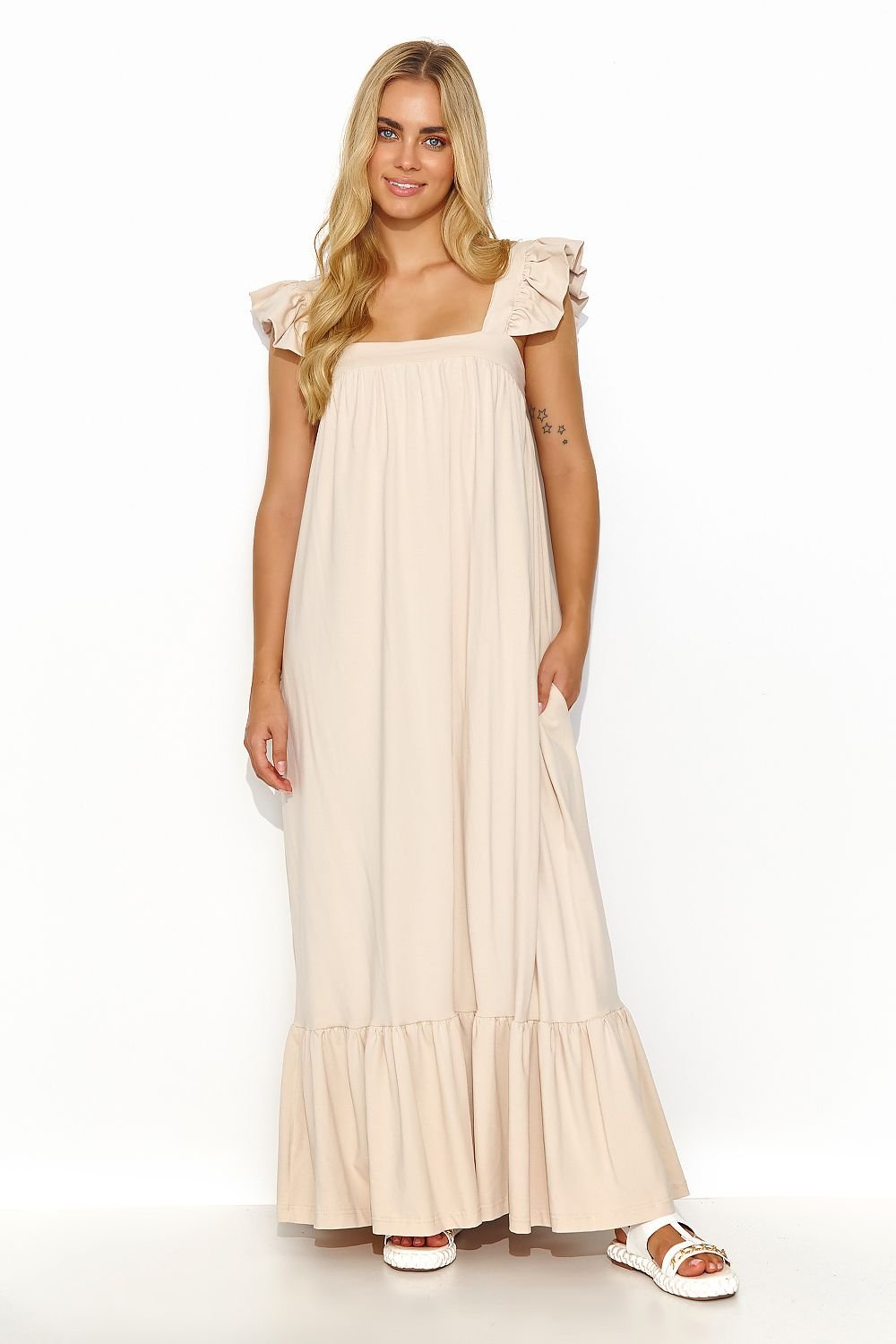 Day dress model 194345 Makadamia