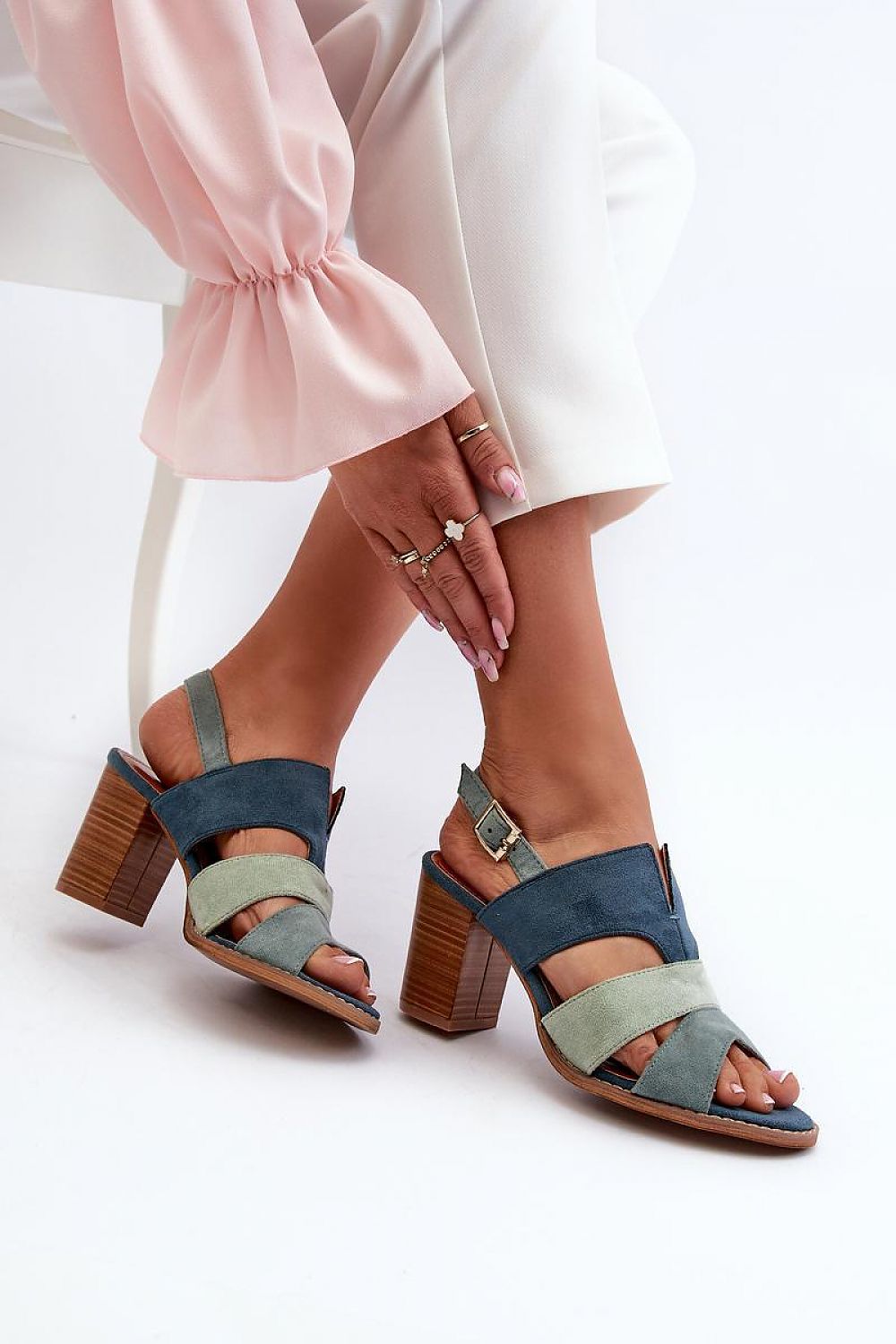 sandalen op hak model 196630 Step in style