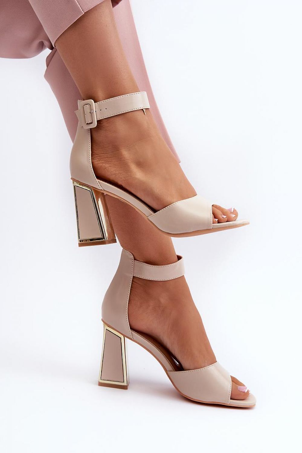 sandalen op hak model 197089 Step in style