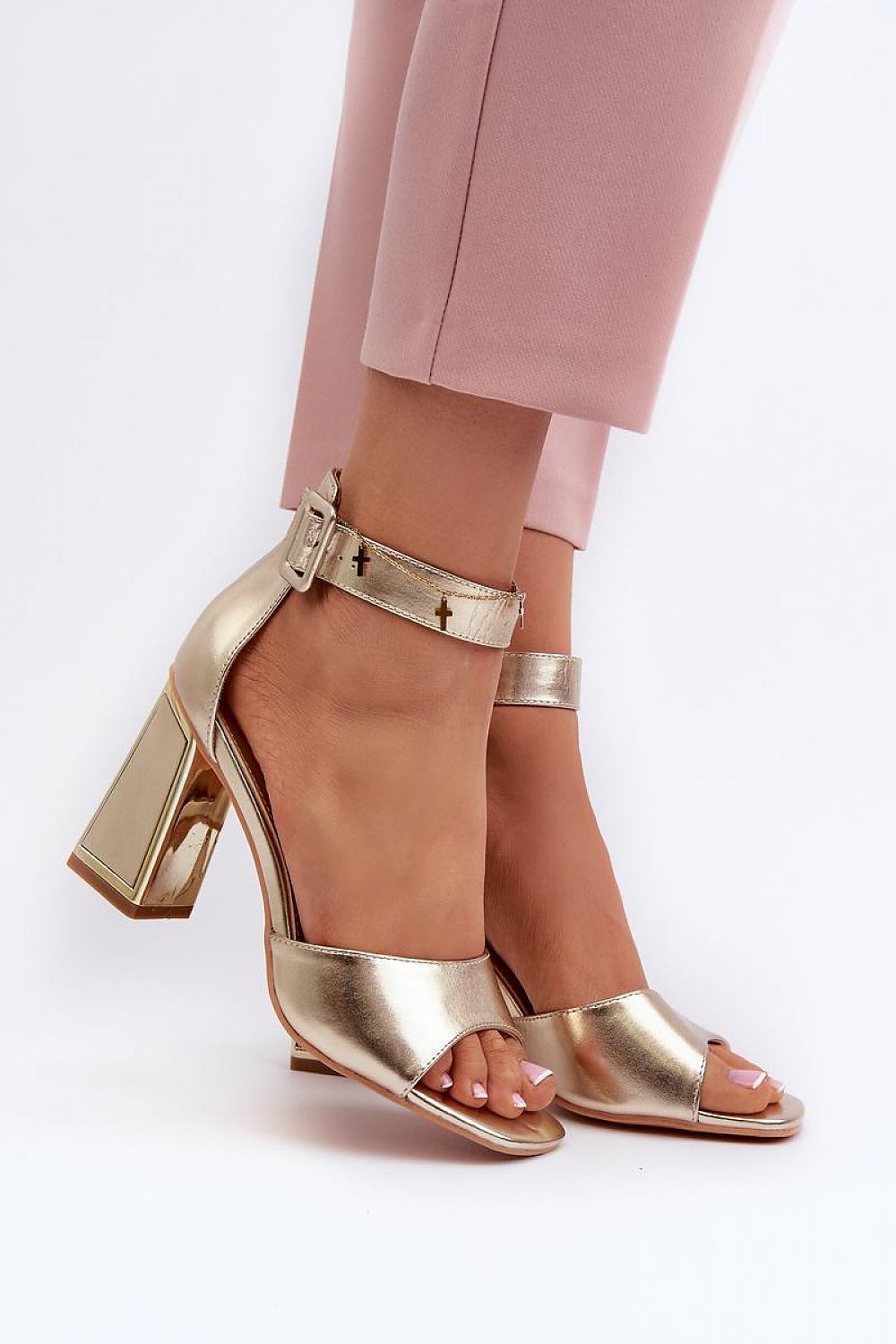 sandalen op hak model 197090 Step in style