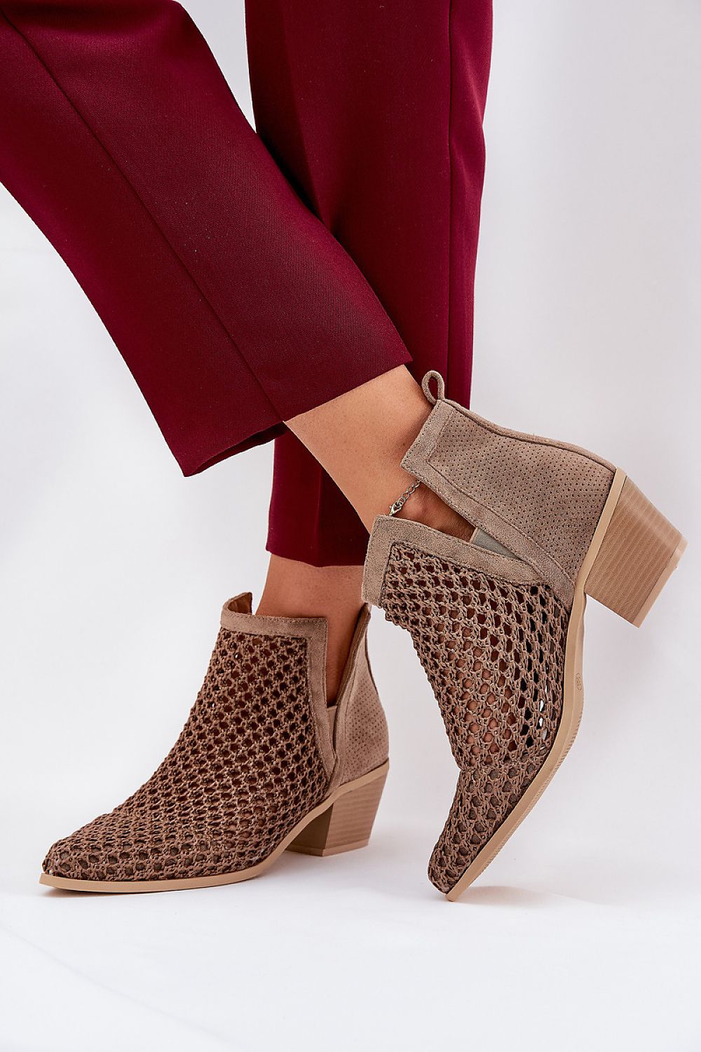 Laarsjes met hoge hak model 209414 Step in style