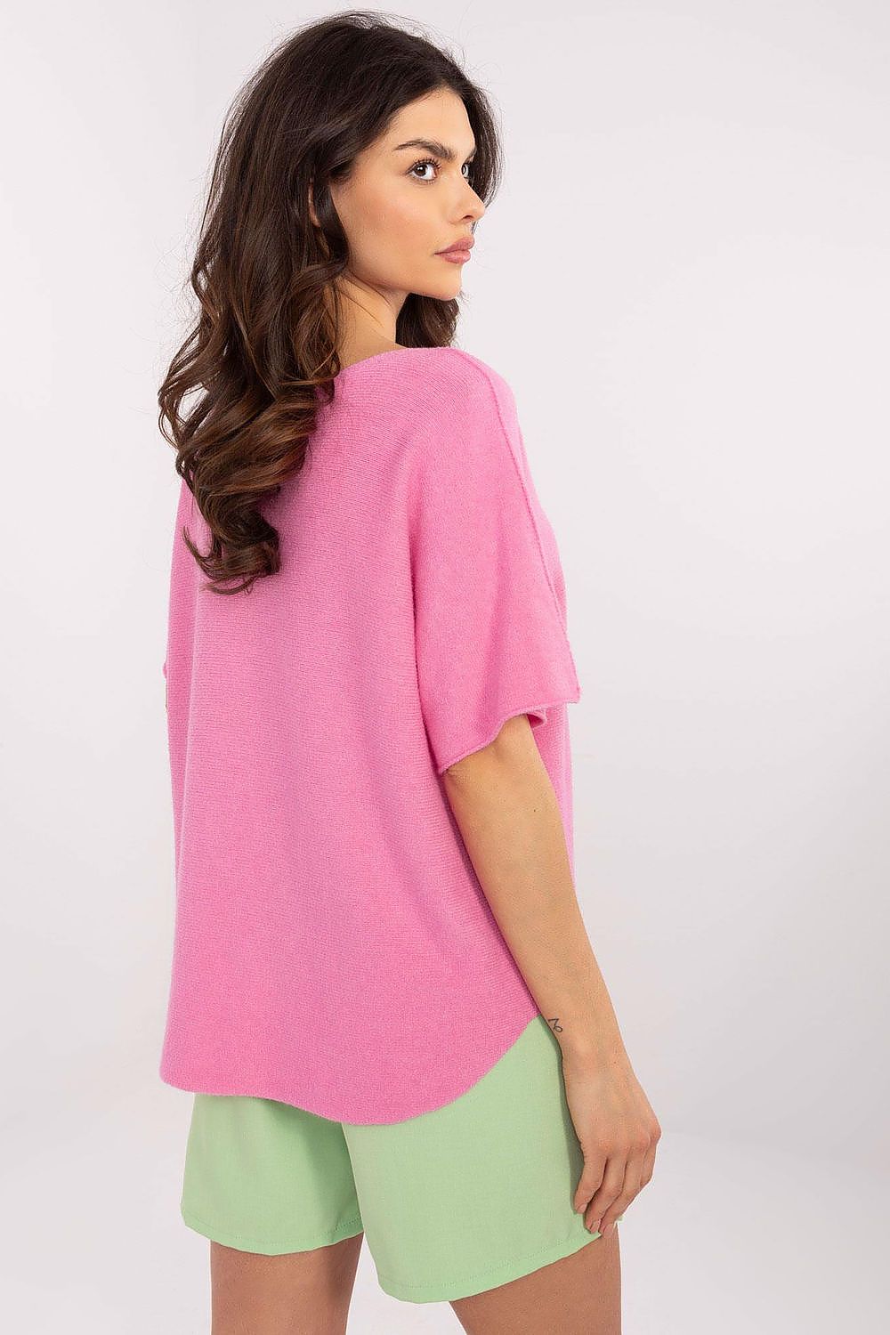 Trui met korte mouwen model 209982 Italy Moda