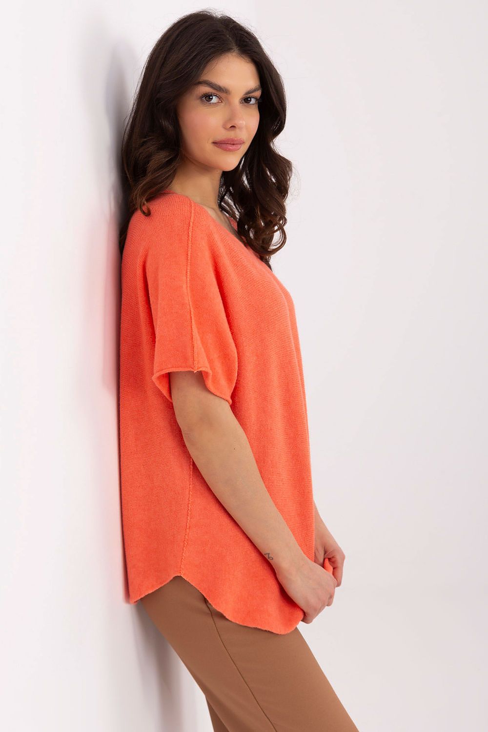Trui met korte mouwen model 209986 Italy Moda