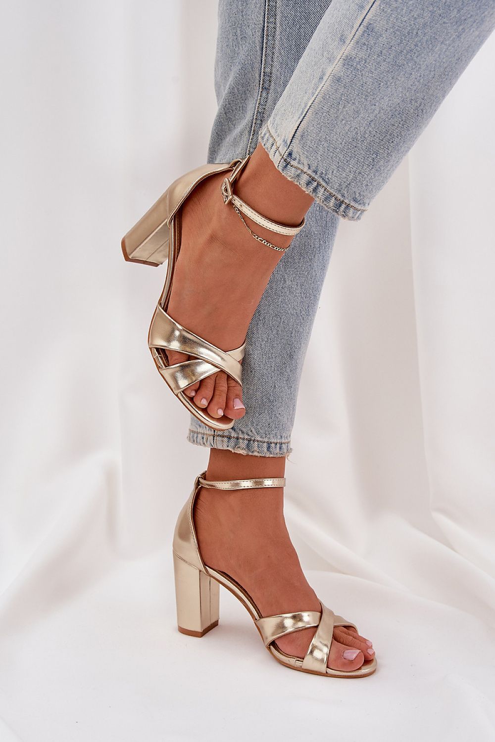 sandalen op hak model 210144 Step in style