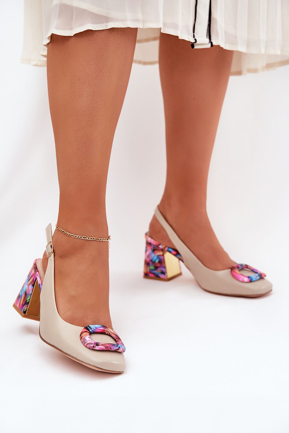 sandalen op hak model 210693 Step in style