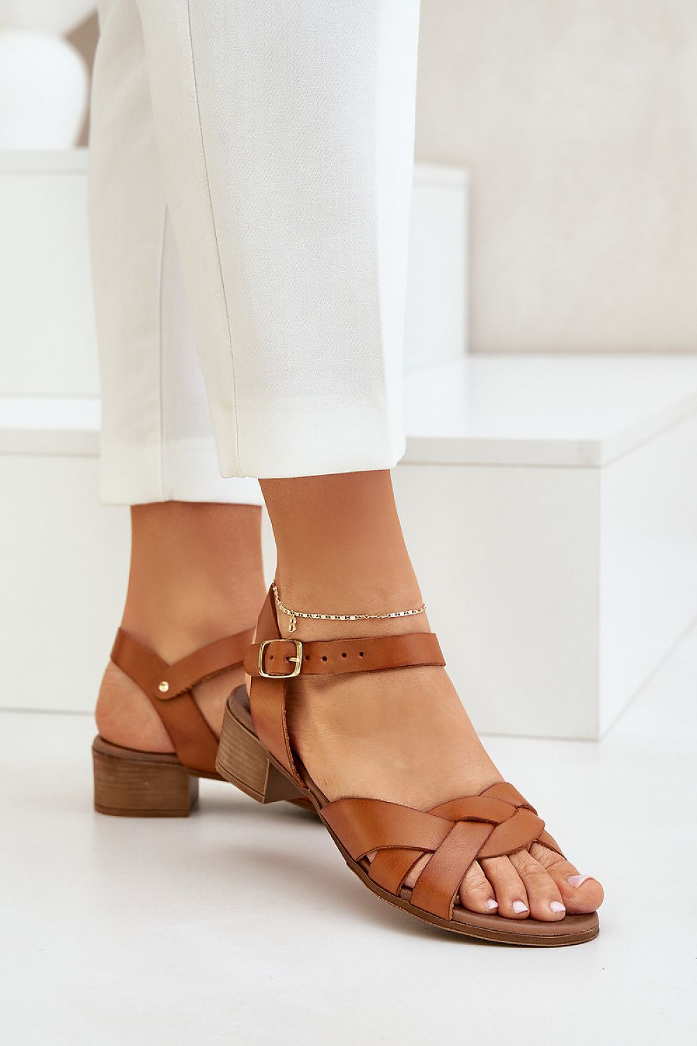 sandalen op hak model 210707 Step in style