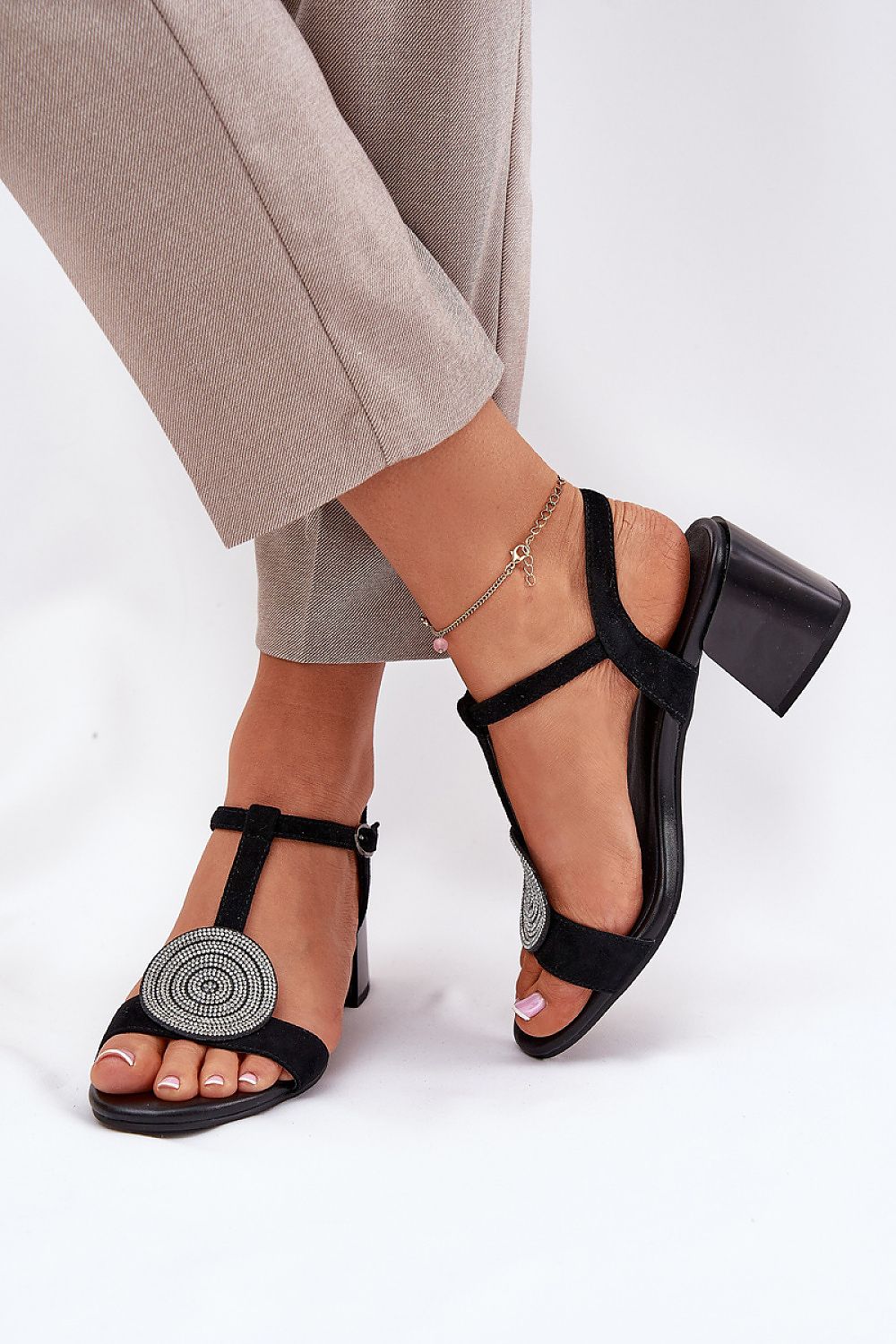 sandalen op hak model 211368 Step in style