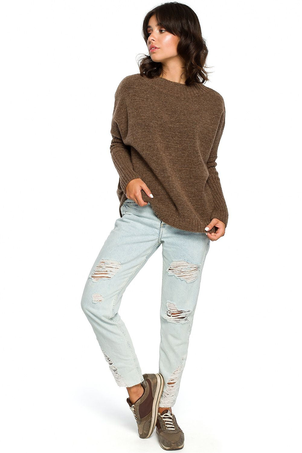 KimonPlush Sweater – Elegant Versatility for Every Look | 124225 BE Knit