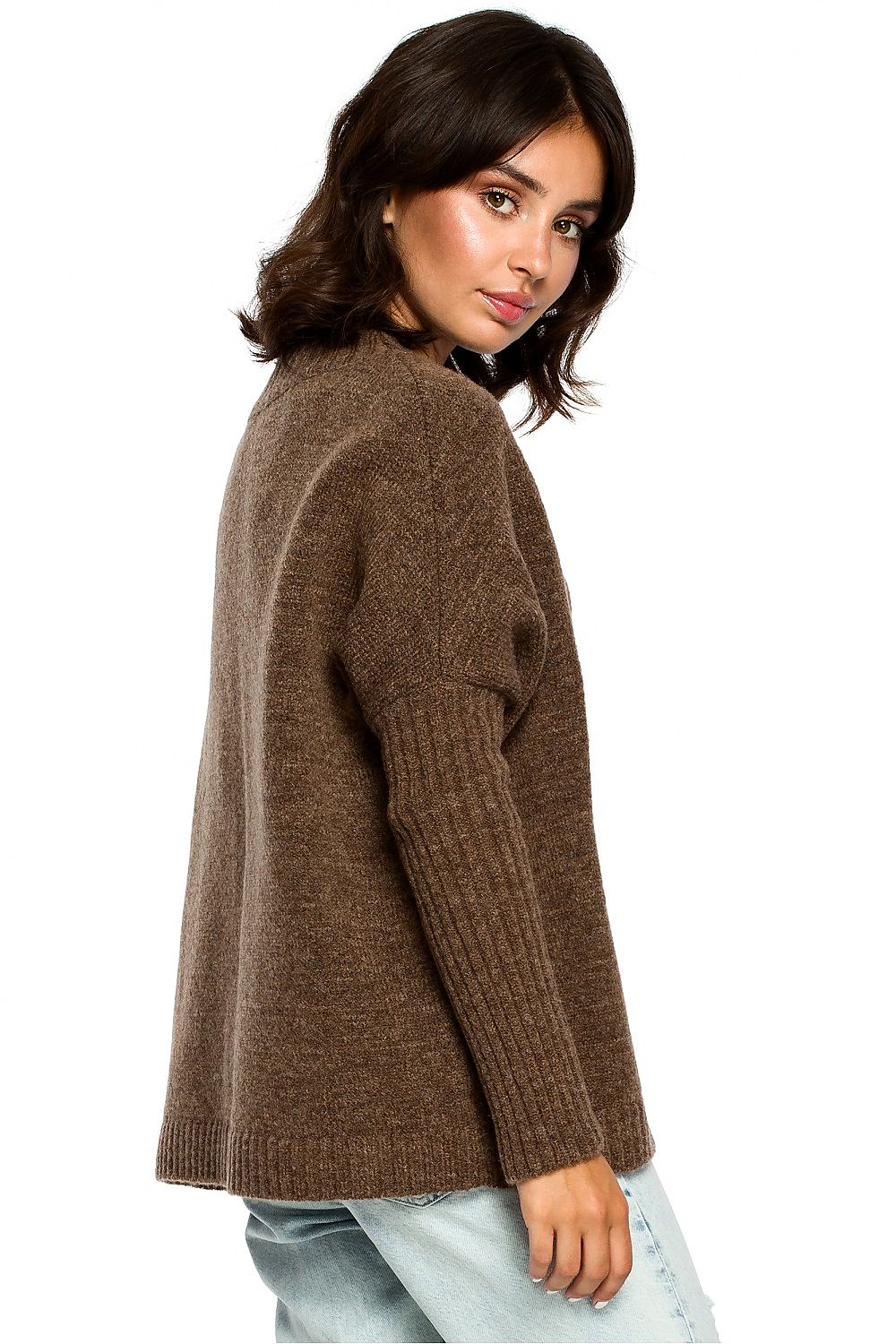 KimonPlush Sweater – Elegant Versatility for Every Look | 124225 BE Knit