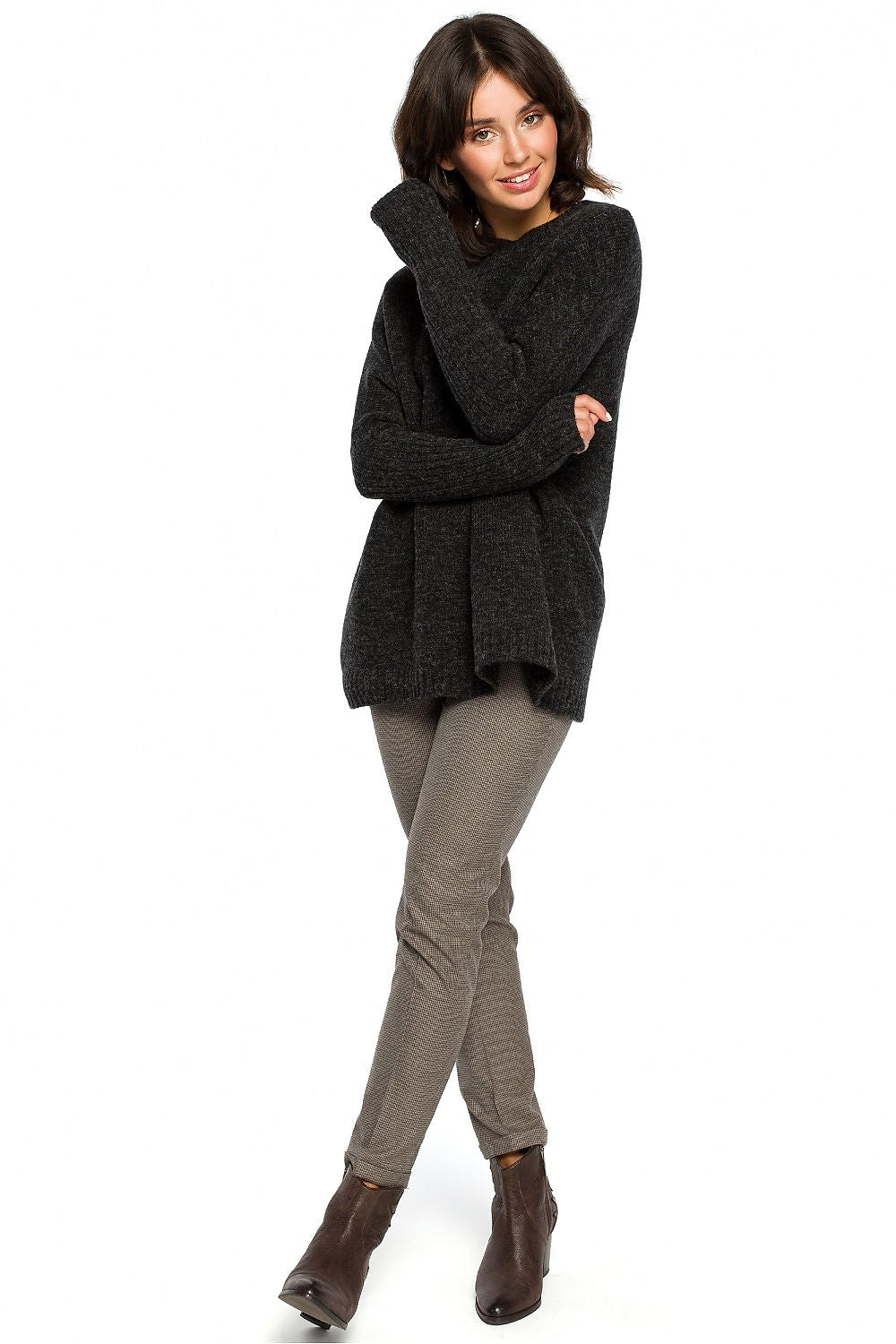 KimonPlush Sweater – Elegant Versatility for Every Look | 124225 BE Knit
