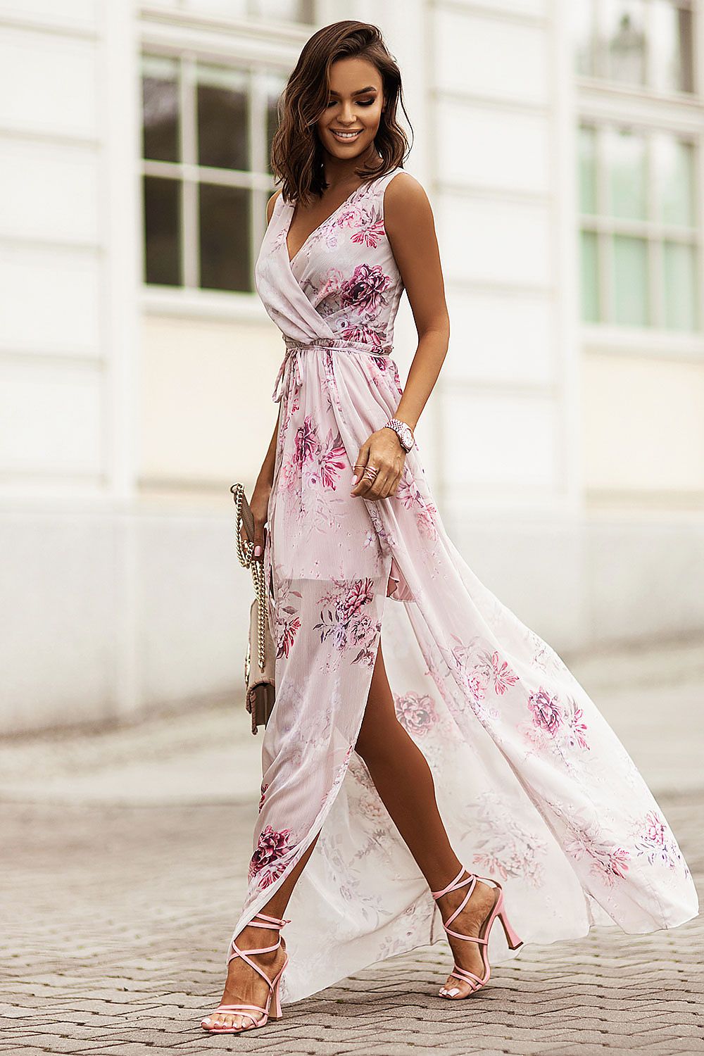 Enchanté Chiffon Mirage – Ivonne V-Neck Elegance | 166126 IVON - PrizQ