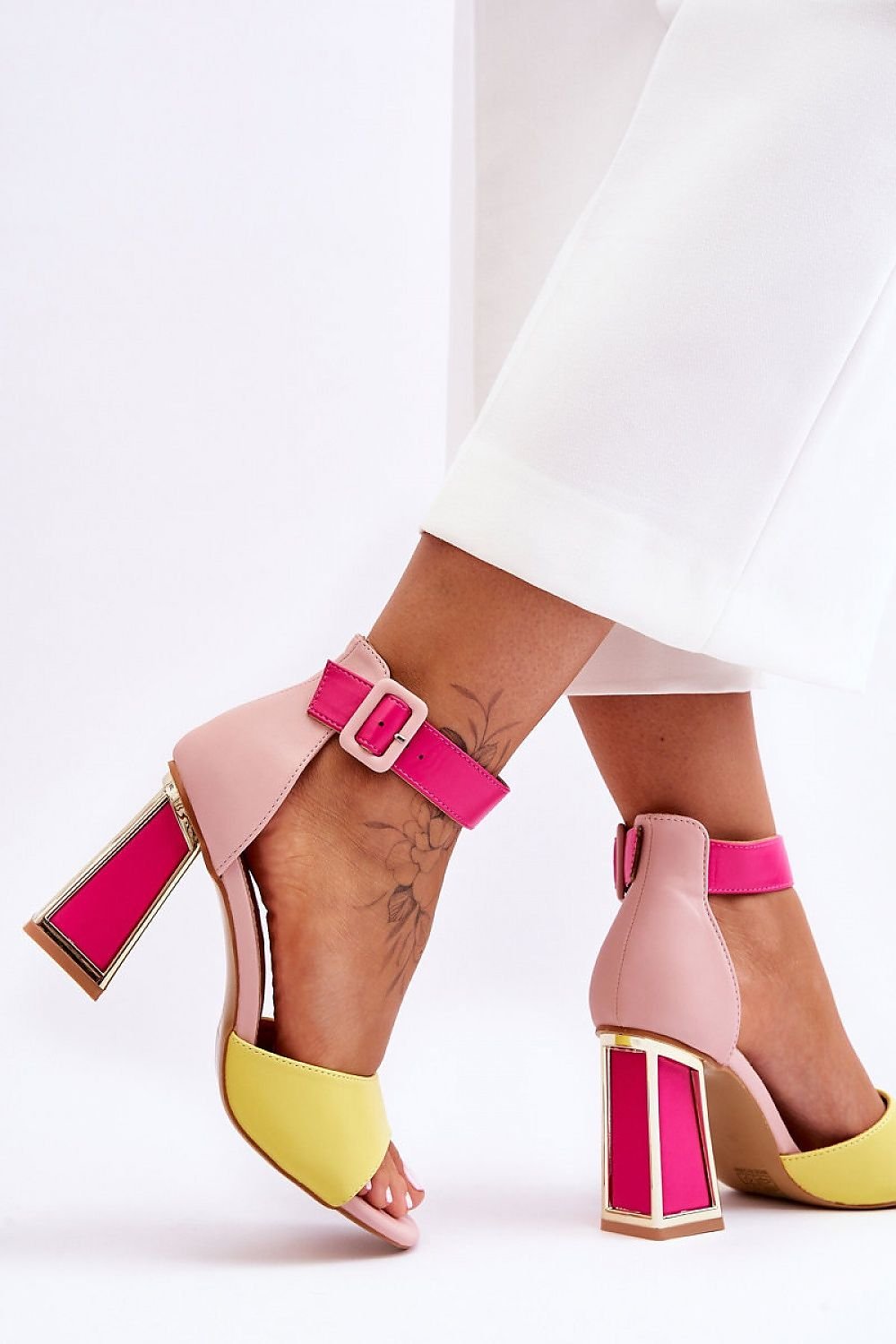 sandalen op hak model 181023 Step in style