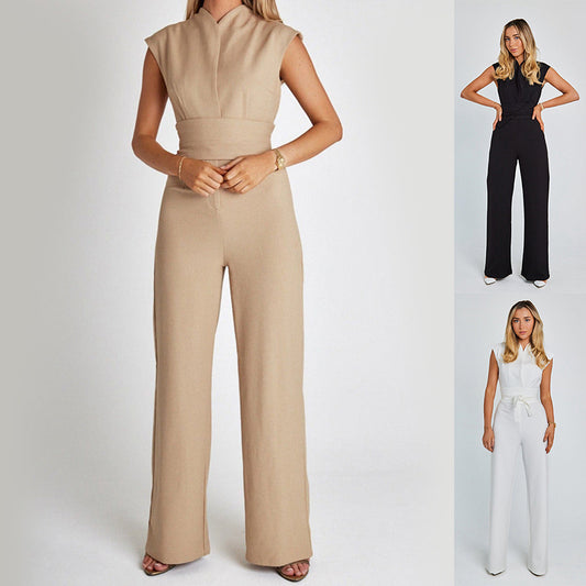 Elegante jumpsuit met wijde pijpen voor de zomer - Stijlvol en comfortabel - PrizQ