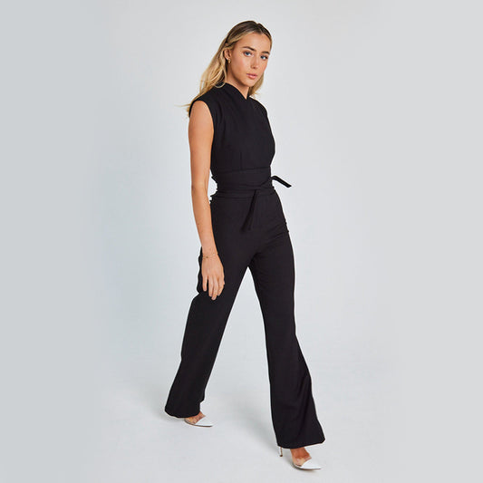 Elegante jumpsuit met wijde pijpen voor de zomer - Stijlvol en comfortabel - PrizQ