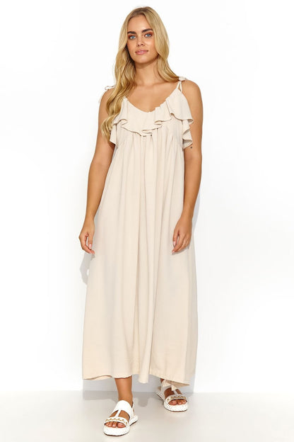 Day dress model 195014 Makadamia