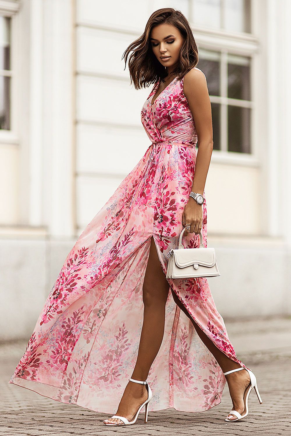Enchanté Chiffon Mirage – Ivonne V-Neck Elegance | 166126 IVON - PrizQ