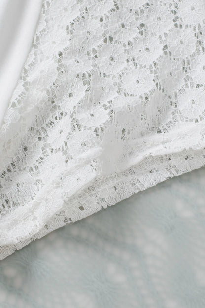 Zwarte top Lace Sleeve - PrizQ